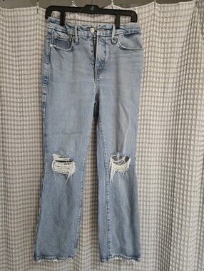 Good American Light Blue Distressed Women’s Jeans